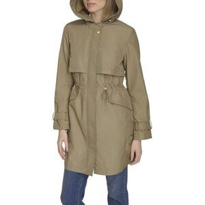 NEW COLE HAAN Rain Trench Coat in sage for women 825 7m3